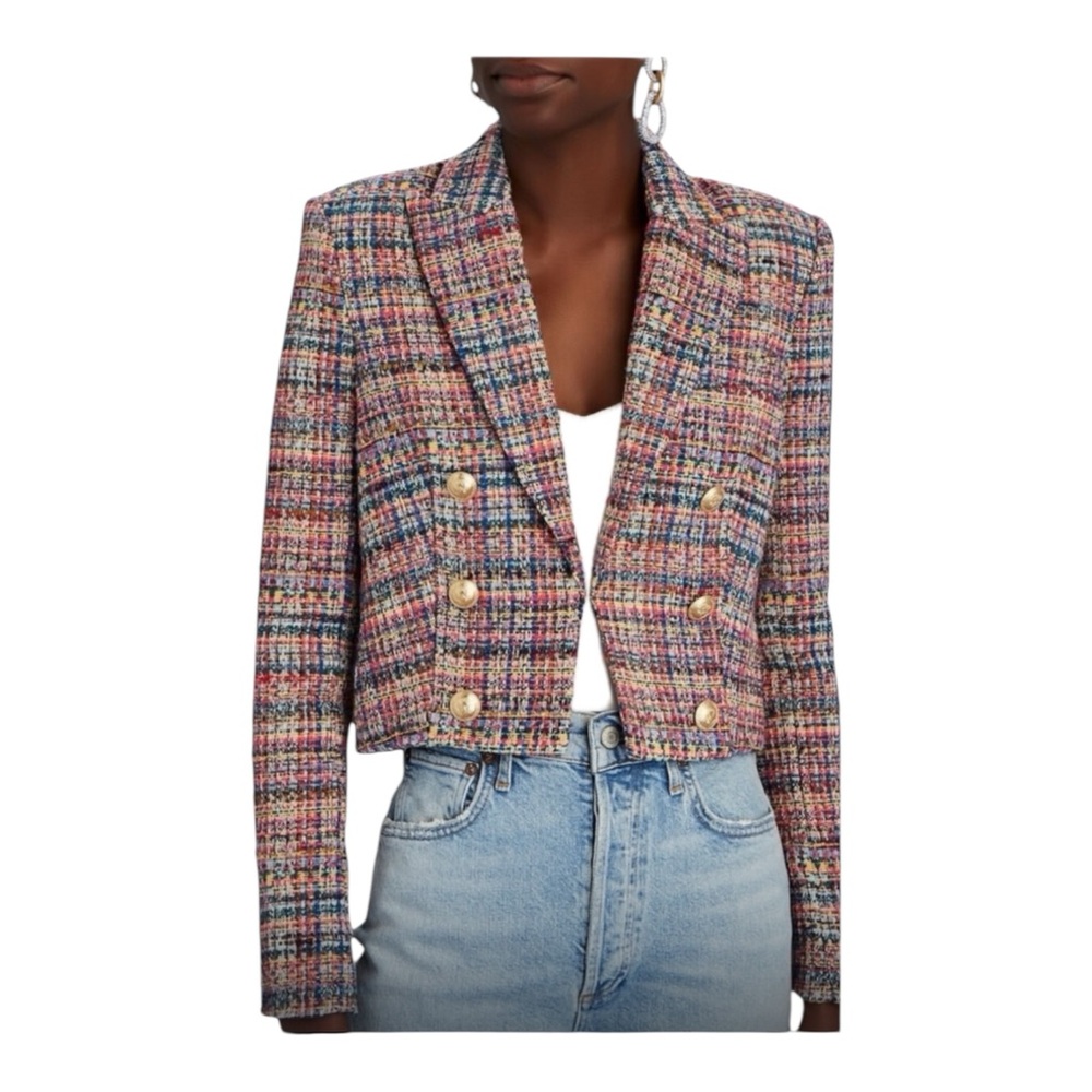 L’Agence Inez Cropped Blazer